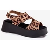 Leopardo rašto basutės su platforma Step in style