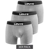 Levi's Vyriški 3 vnt. pakuotė Pilki Medvilniniai Bokseriai