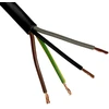 Lietkabelis OMY kabelis BVV-LL 4x1.5mm2 (juodas, 100m)