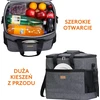 Lifewit izoliuotas pietų krepšys 20 l, sulankstomas, bordo, LF233125