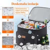 Lifewit termoizoliacinė šaltkrepšio kuprinė 26 l, sandari, juoda, 230135