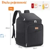 Lifewit termoizoliacinė šaltkrepšio kuprinė 26 l, sandari, juoda, 230135