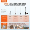 VEVOR Linijinis pavaras 12V 20 cm 6000N IP44