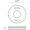 Linijinės sistemos EASY LINK sieninio instaliavimo priedas, baltas, K1002344B