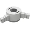 Linijinės sistemos PIPE L formos 120° kampo sujungimas, baltas, K1002147B