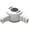 Linijinės sistemos PIPE L formos 90° kampo sujungimas, baltas, K1002141B
