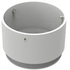 Linijinės sistemos PIPE montavimo elementas, baltas, 1TUB0033B