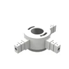 Linijinės sistemos PIPE T formos 90° kampo sujungimas, baltas, K1002144B