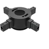 Linijinės sistemos PIPE X formos sujungimas, juodas, K1002145N
