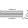 Pakabinamas šviestuvas Ledvance Linijinis šviestuvas IndiviLED© DIRECT/INDIRECT 1200 42 W 4000 K
