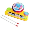 Linksmoji pianino klaviatūra su būgneliu