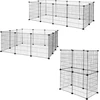 lionto triušių aptvaras iš metalo 144 × 74 × 46 cm, juodas, PF00199
