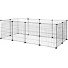 lionto triušių aptvaras iš metalo 144 × 74 × 46 cm, juodas, PF00199