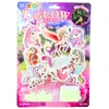 Lean Toys Fluorescencinės sienų lipdukai su vienaragiais ir žvaigždėmis