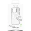 LITE MAG PRO“ apsauginis dėklas (PC+TPU+TPE) su integruotais magnetais iPhone 15 Pro“, baltas