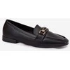 Loaferiai moteriški juodi eko oda Step in Style