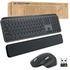 Logitech MX Keys Combo verslui Gen 2 Belaidė Klaviatūra ir pelė +Atrama riešui, US Int, Graphite