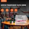 VEVOR Permatomas akrilo lošimų būgnas