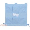 Lovytės kišenėlė kūdikiui Hanging Hearts mėlyna