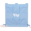 Lovytės kišenėlė kūdikiui Hanging Hearts mėlyna