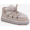Low Snow Boots On Platform With Fur D.Franklin DFSH370011 Light Gray