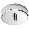 Lubinė bazė 1 PIREX pakabinamam šviestuvui, chromuoto metalo, 10 cm