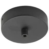 Lubinė bazė 1 PIREX pakabinamam šviestuvui, juodo metalo, 10 cm