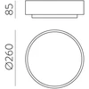 Lubinis šviestuvas DINS, E27, baltas, IP44, P0395181BH