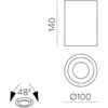 Lubinis šviestuvas MUSCA, GU10, baltas, P3947080B