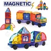 LUDI magnetinis konstruktorius su ratais – 61 dalis, vaikams 3–10
