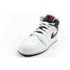 Madingi moteriški Nike Air Jordan 1 aukštakulniai sportiniai bateliai, balti su juoda