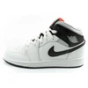 Madingi moteriški Nike Air Jordan 1 aukštakulniai sportiniai bateliai, balti su juoda
