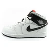 Madingi moteriški Nike Air Jordan 1 aukštakulniai sportiniai bateliai, balti su juoda