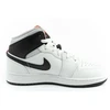 Madingi moteriški Nike Air Jordan 1 aukštakulniai sportiniai bateliai, balti su juoda