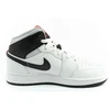 Madingi moteriški Nike Air Jordan 1 aukštakulniai sportiniai bateliai, balti su juoda