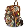 Magic Bags plecak skóra naturalna kolorowa mozaika damski miejski kieszenie