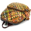 Magic Bags plecak skóra naturalna kolorowa mozaika damski miejski kieszenie