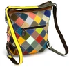 Magic Bags torebka plecak damska A4 skórzana kolorowa mozaika shopperbag