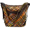 Magic Bags torebka plecak damska A4 skórzana kolorowa mozaika shopperbag