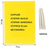 Magnet start yellow (7x14cm) baltasparnių, blakučių, amarų gaudyklės, 12 vnt