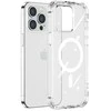 Magnetic Defender“ magnetinis dėklas, skirtas iPhone 14 Plus“ šarvuotajam dėklui su kabliukais, aiškiai stovi (suderinamas su MagSafe“)