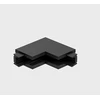 Magnetinės sistemos bėgelio MICRO_LINE L formos vidinis sujungimas, juodas