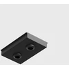 Magnetinės sistemos bėgelio MINI_LINE 42 mechaninis sujungimas, juodas