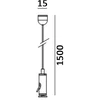 Magnetinės sistemos IN_LINE bėgelio pakabinimo elementas, juodas, 1.5m