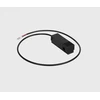 Magnetinės sistemos IN_LINE bėgelio užbaigimas su užmaitinimu, juodas, su 150cm laidu