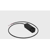 Magnetinės sistemos IN_LINE bėgelio užbaigimas su užmaitinimu, juodas
