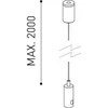 Magnetinės sistemos MINIMAL TRACK 24V bėgelio pakabinimo elementas, juodas