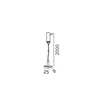 Magnetinės sistemos PICO_LINE bėgelio pakabinimo rinkinys, 2m