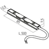 Magnetinės sistemos XNEO bėgelio sujungimas su užmaitinimu, 24V, juodas