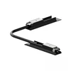 Magnetinės sistemos ZAMBELIS MAGNETIC ULTRA SLIM bėgelių lankstus sujungimas, 48V, juodas, 23128